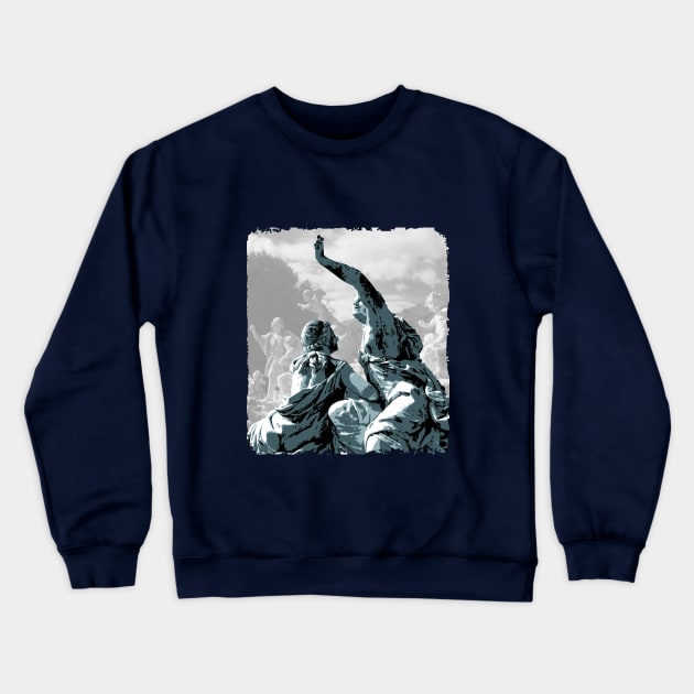 greek love Crewneck Sweatshirt by puglove